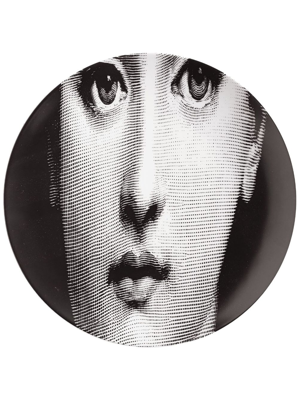 Fornasetti Tema e Variazioni N.52 Wandteller - Schwarz von Fornasetti