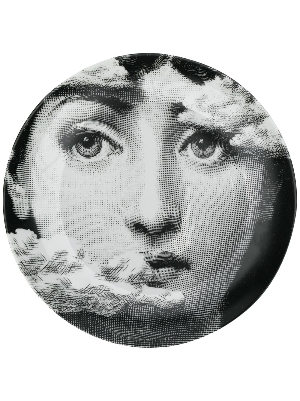 Fornasetti 'Tema e Variazioni' Wandteller - Schwarz von Fornasetti