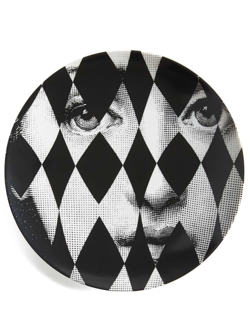 Fornasetti Tema e Variazioni n.368 Wandteller - Schwarz von Fornasetti