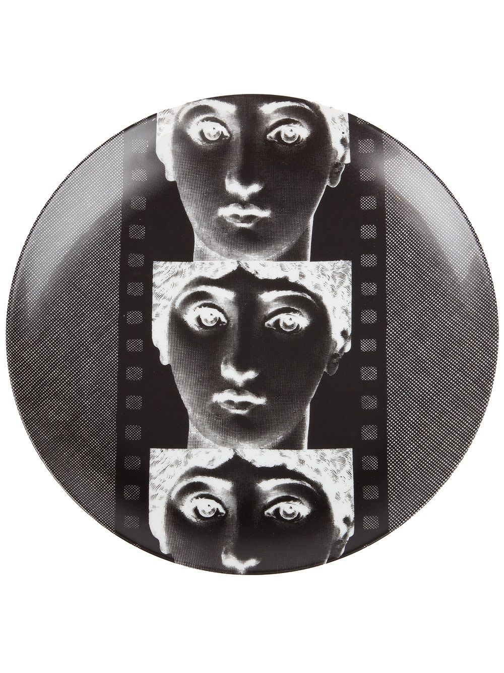 Fornasetti Wandteller mit Negativ-Print - Schwarz von Fornasetti