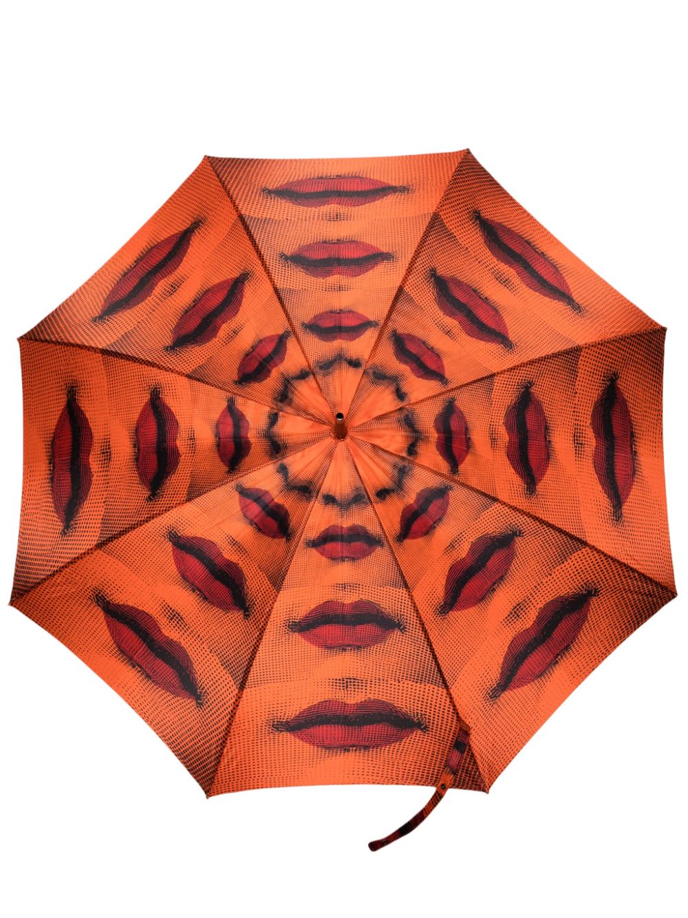 Fornasetti Regenschirm mit abstraktem Print - Orange von Fornasetti