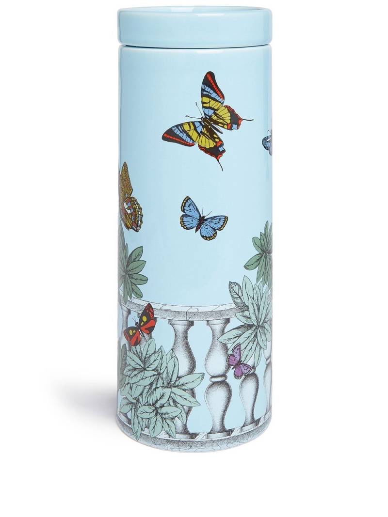 Fornasetti Hohe Nel Mentre Duftkerze 800g - Blau von Fornasetti