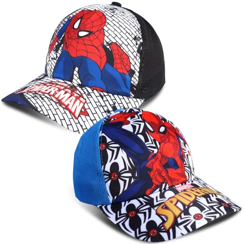 Spider Baseball Kappe, Cap Spider, Spider Sport Cap, Spider Baseball Cap Kinder, UV Schutz Kappe, Sonnenhut Geschenk für Jungen Mädchen, 2er-Pack von Forninc