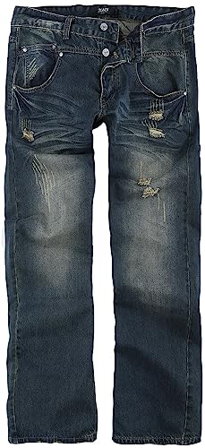 Black Premium by EMP Herren Blaue Destroyed Jeans mit Waschung W33L34 von Forplay