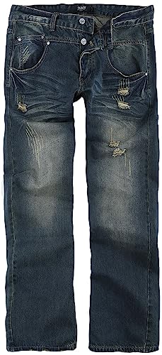 Black Premium by EMP Herren Blaue Destroyed Jeans mit Waschung W40L34 von Forplay