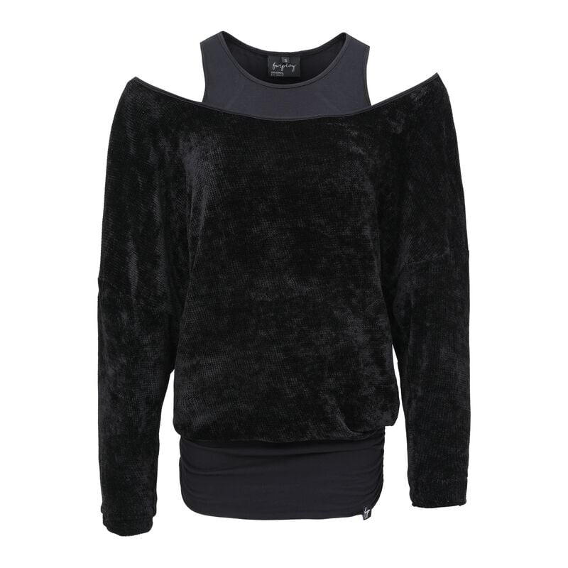 Forplay Bella Langarmshirt lila schwarz in L von Forplay