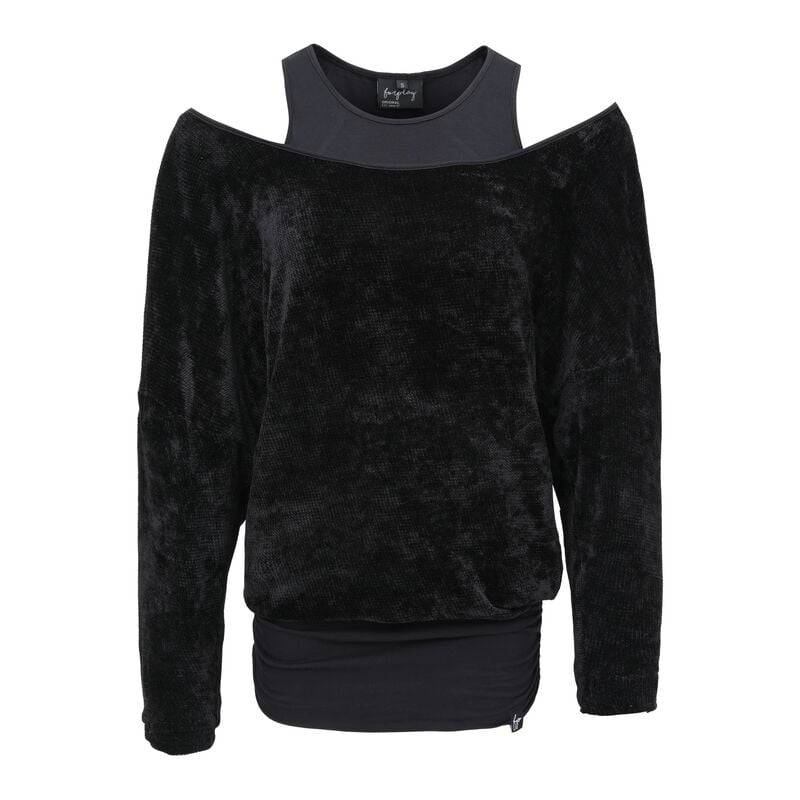 Forplay Bella Langarmshirt lila schwarz in M von Forplay