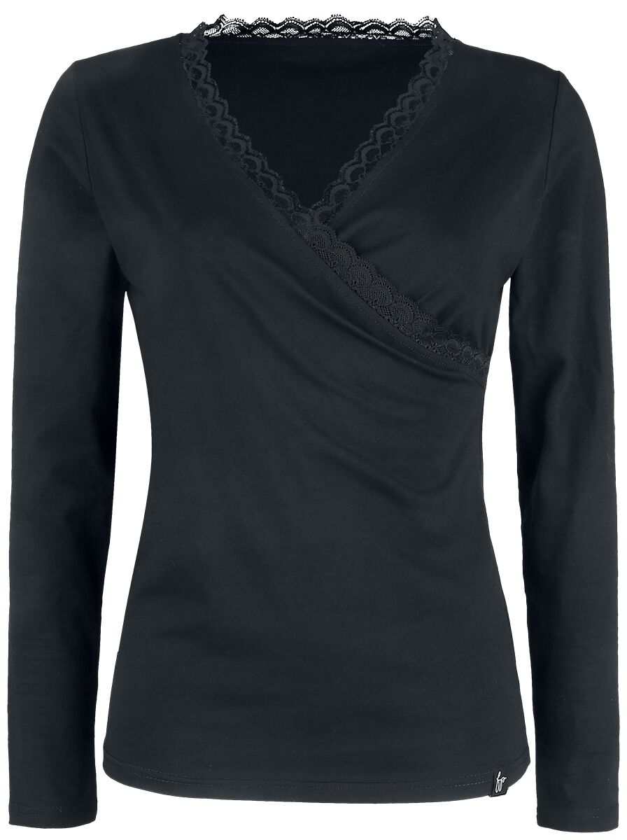 Forplay Breanna Langarmshirt schwarz in XL von Forplay