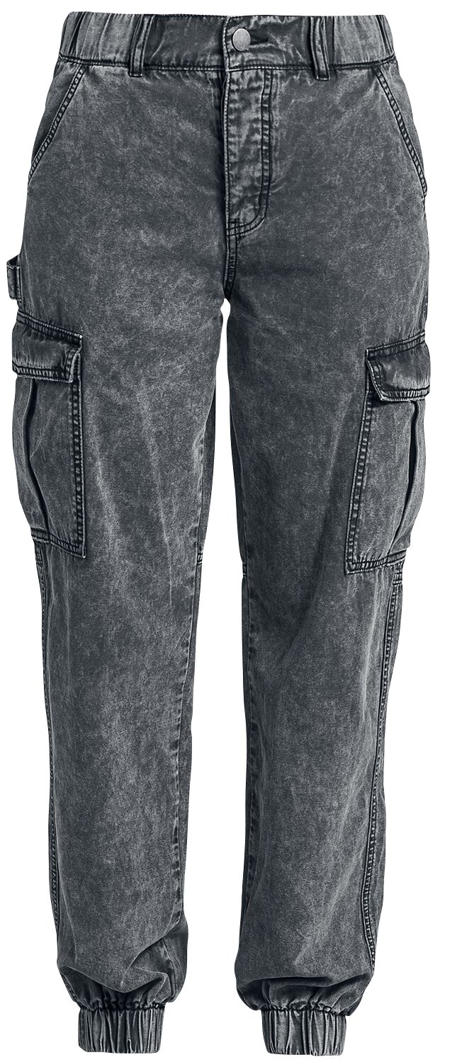 Forplay Cargohose - Washed Cargo Pants - M bis XXL - für Damen - Größe L - grau von Forplay