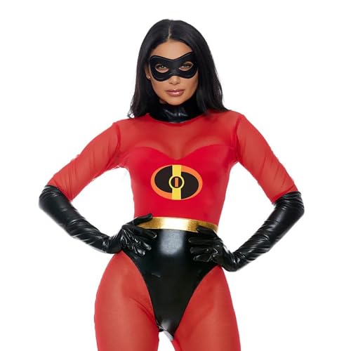 Forplay Damen Super Suit Sexy Superheld Kostüm, rot, Medium/Large von Forplay