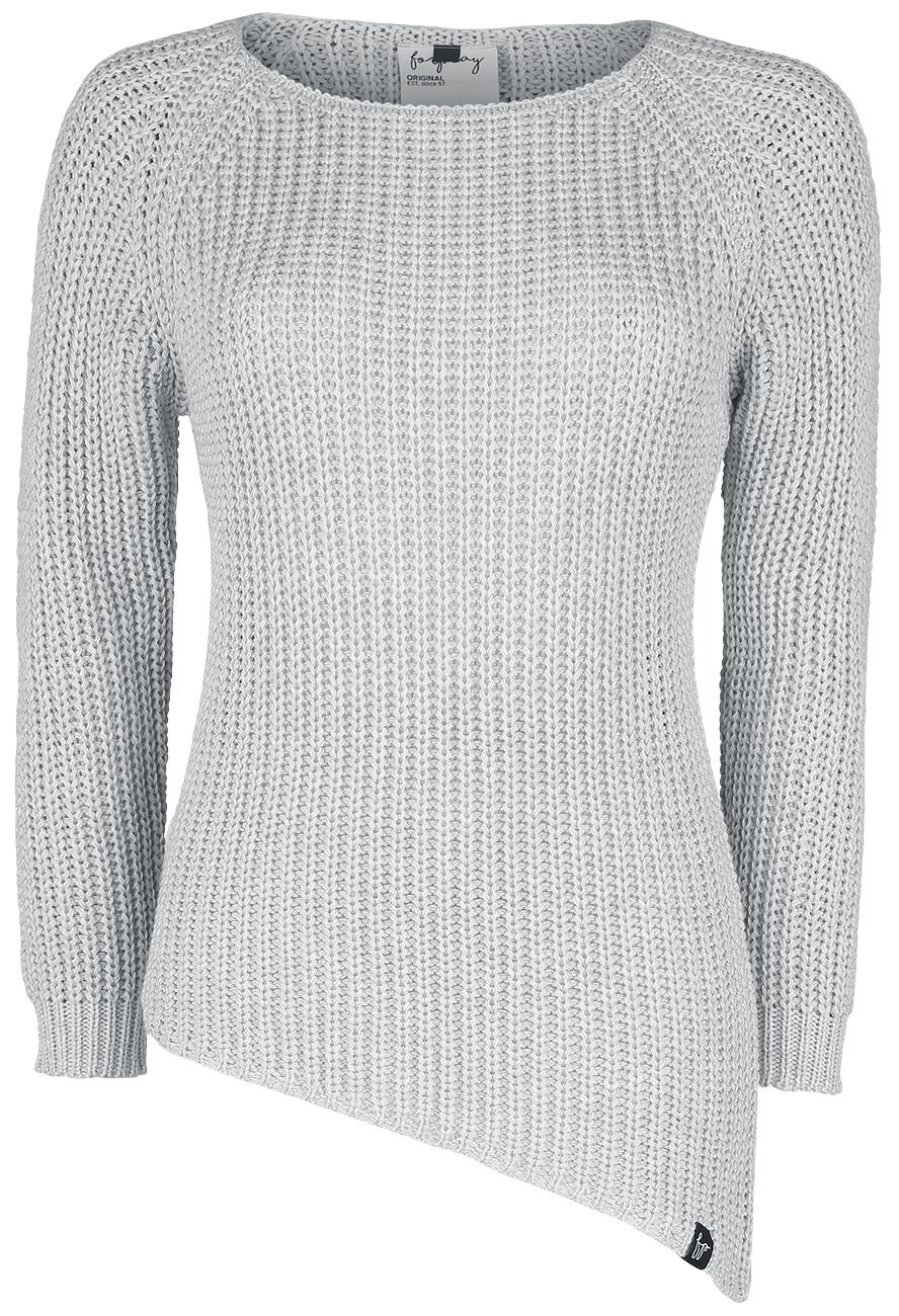 Forplay Freda Sweatshirt grau meliert in M von Forplay