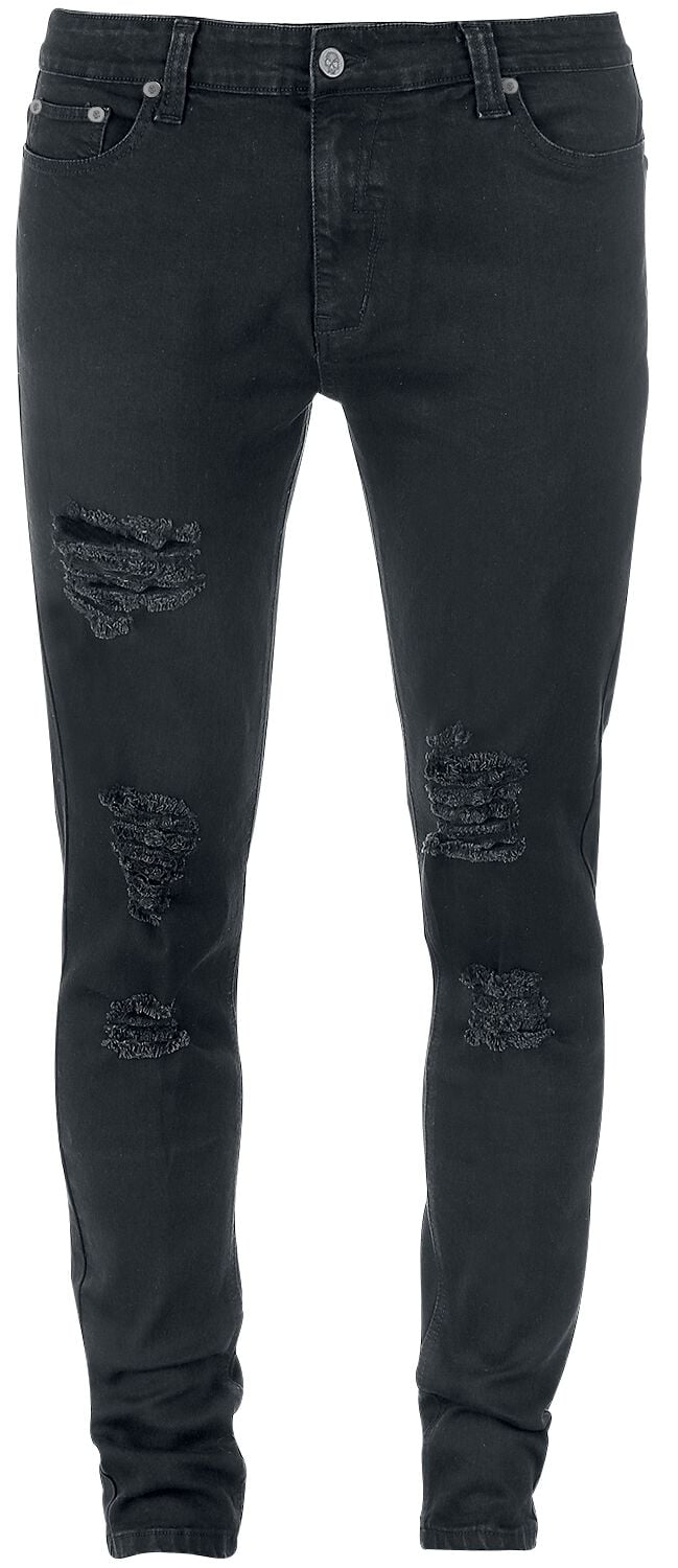 Forplay - Gothic Jeans - Darkest Hours - W30L32 bis W38L34 - für Männer - Größe W33L34 - schwarz von Forplay