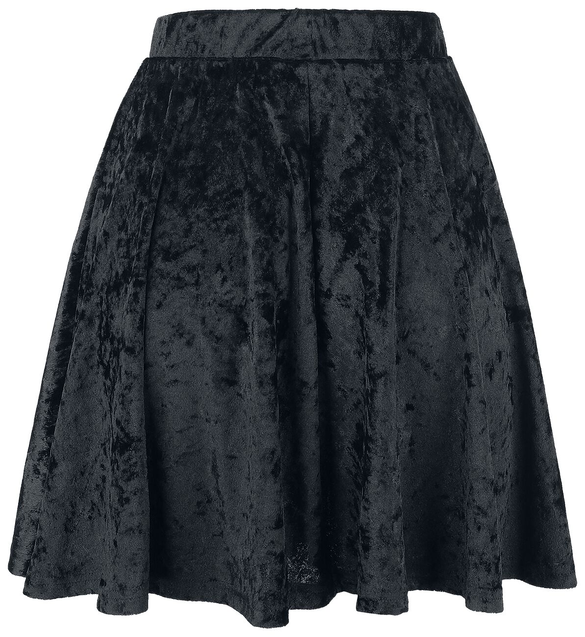 Forplay - Gothic Kurzer Rock - Velvet Skirt - S bis XXL - für Damen - Größe S - schwarz von Forplay