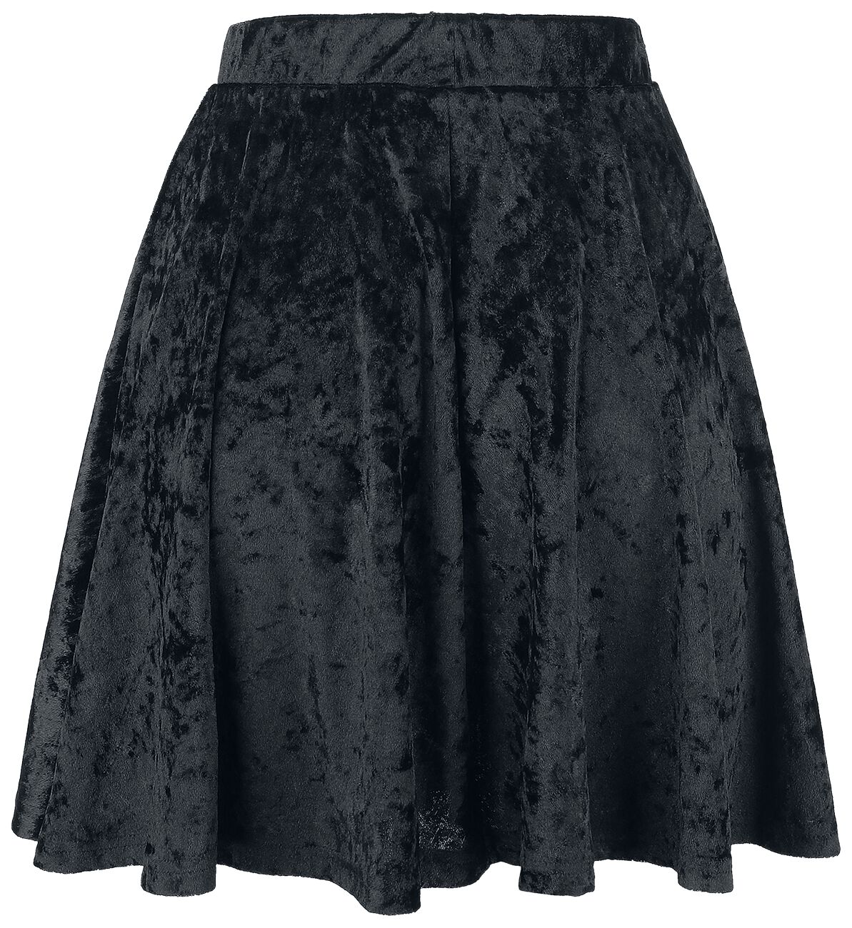 Forplay - Gothic Kurzer Rock - Velvet Skirt - S bis XXL - für Damen - Größe XL - schwarz von Forplay