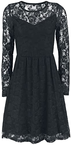 Forplay Gothicana by EMP Damen schwarzes Kleid aus Spitze XL von Forplay