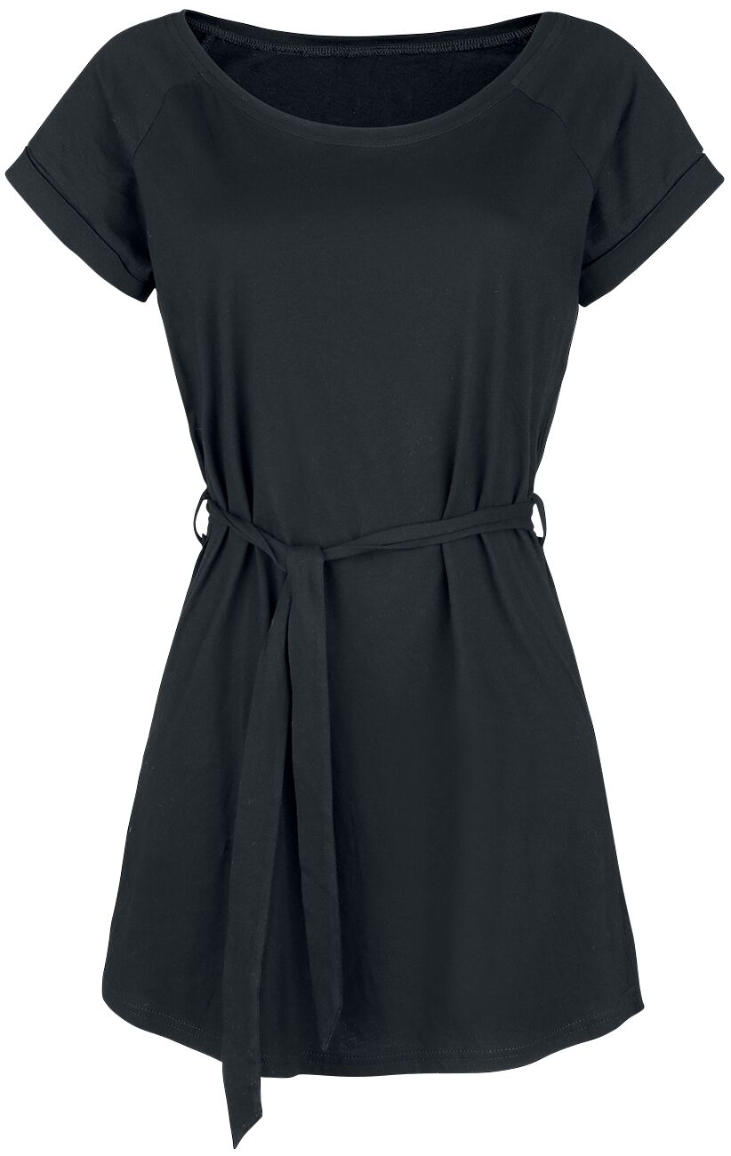 Forplay Kurzes Kleid - Jersey Kleid mit Bindegürtel - S bis 5XL - für Damen - Größe 3XL - schwarz von Forplay