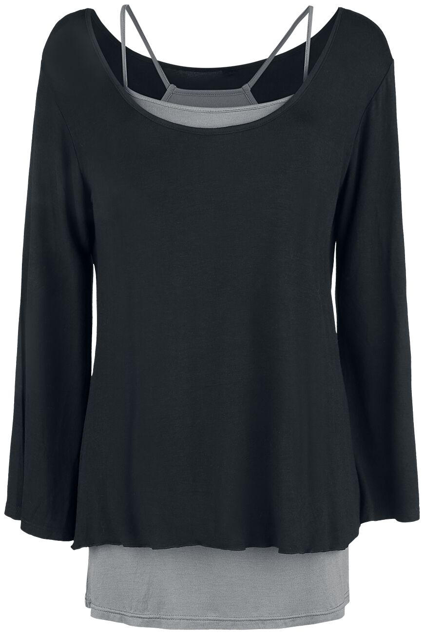 Forplay Kurzes Kleid - Lea - M bis XXL - für Damen - Größe XL - schwarz/grau von Forplay