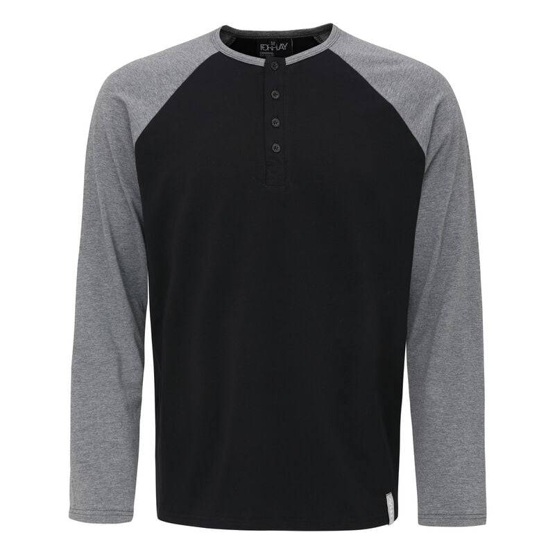 Forplay Langarmshirt - Kurt - M bis 3XL - für Männer - Größe XXL - grau/schwarz von Forplay