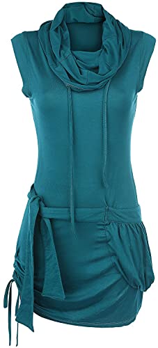 Forplay RED by EMP Damen Petrol-farbendes Turtle-Neck Kleid XXL von Forplay