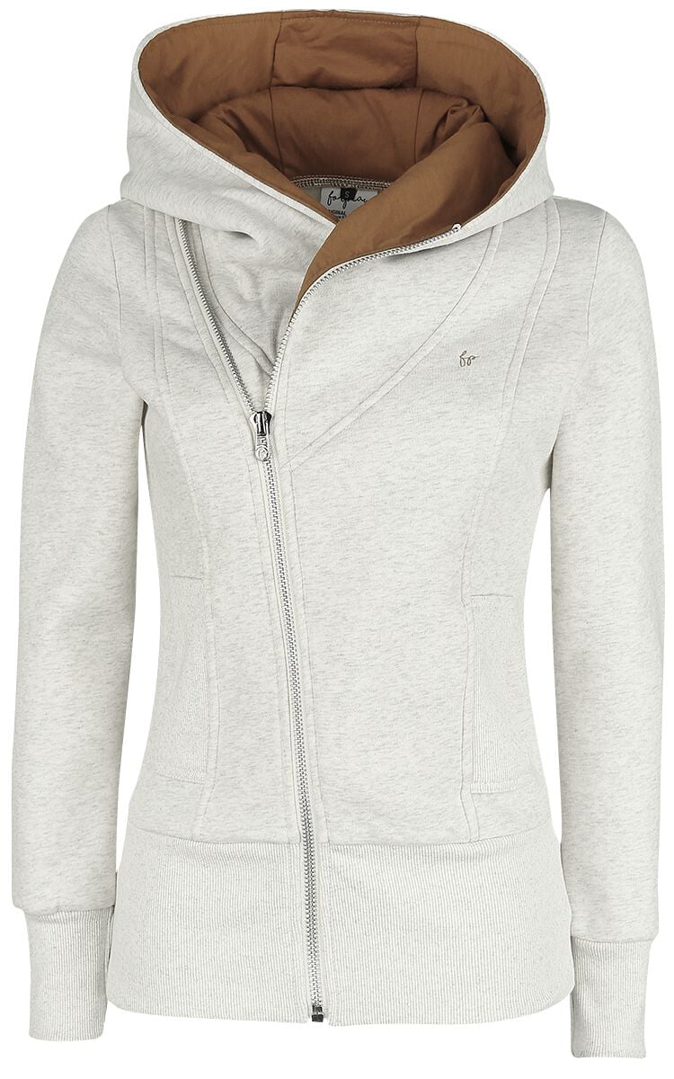 Forplay Sarah Kapuzenjacke grau meliert in XXL von Forplay