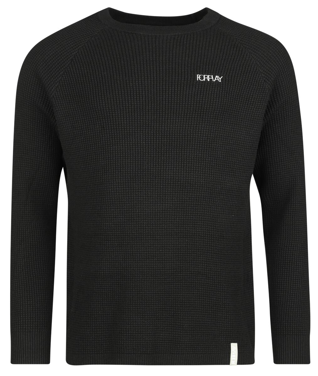 Forplay Strickpullover - Elias - M bis XXL - für Männer - Größe L - schwarz von Forplay