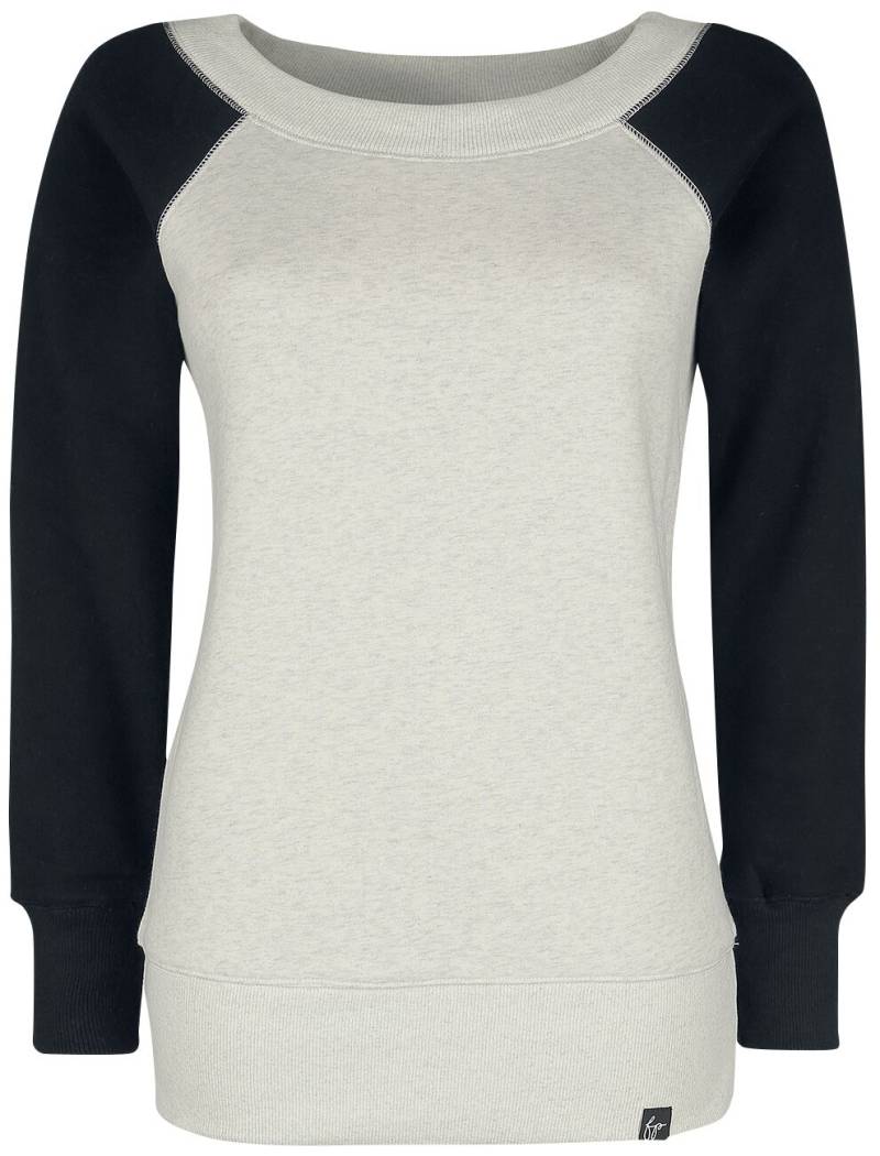 Forplay Sweatshirt - Yuki - S bis XXL - für Damen - Größe XL - grau meliert/schwarz von Forplay