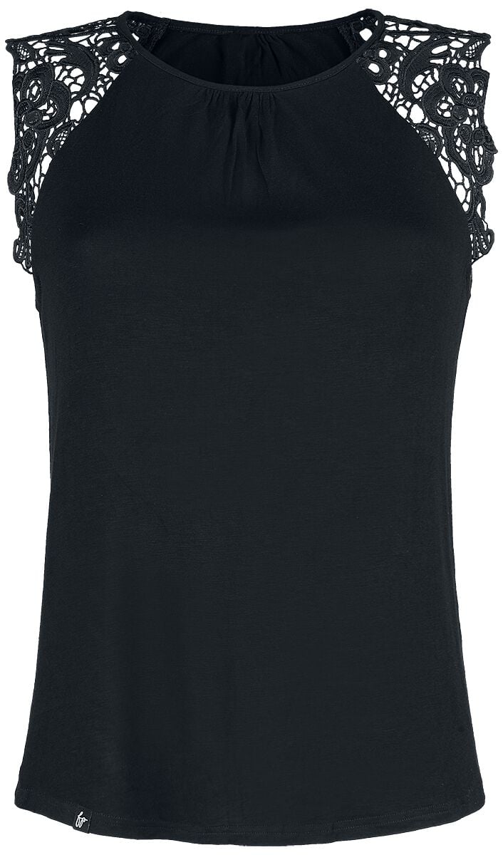 Forplay Top - Sleeve Lace Top - S bis XXL - für Damen - Größe L - schwarz von Forplay