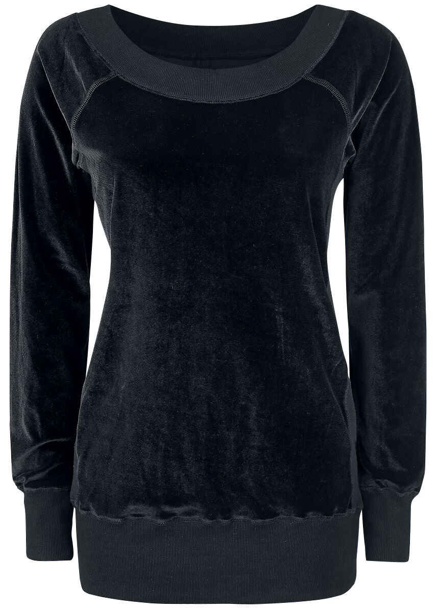 Forplay Velvet Sweater Sweatshirt schwarz in L von Forplay