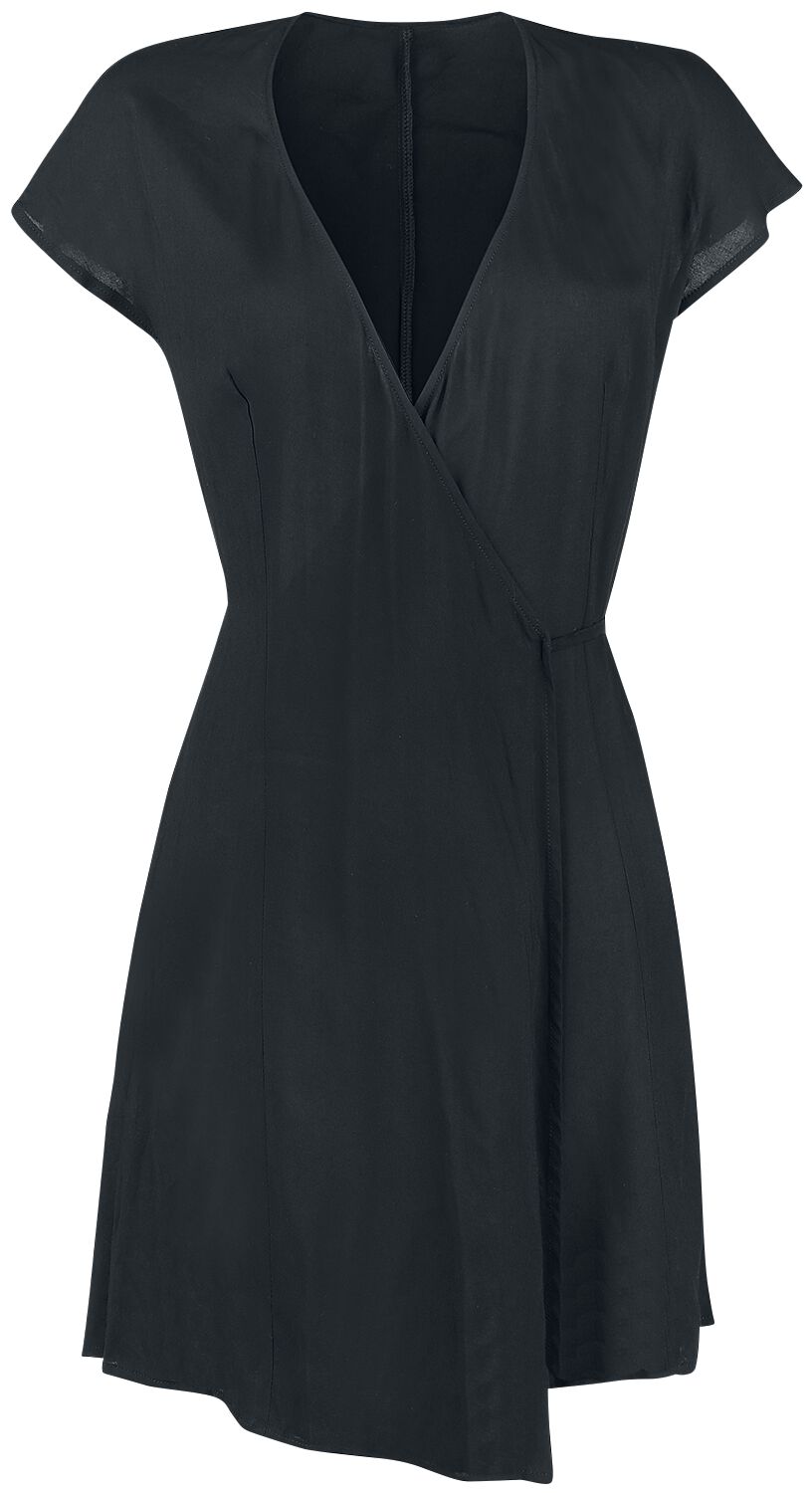 Forplay Wickelkleid mit Bindegürtel Mittellanges Kleid schwarz in 4XL von Forplay