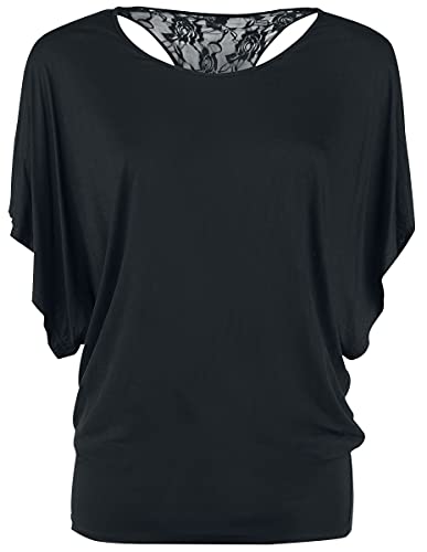 Gothicana by EMP Lace Back Bat Wings Frauen T-Shirt schwarz 5XL von Forplay