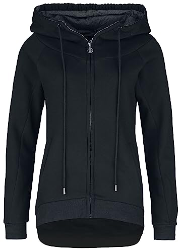 RED by EMP Damen schwarze lange Sweatjacke XXL von Forplay