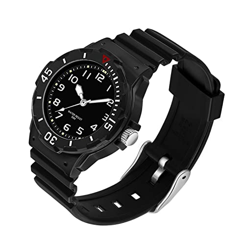 Damenuhr mit Silikonband Sport Wasserdicht Damen Uhren Einfache Digital Analog Armbanduhr Krankenschwester Casual Mode Quarzuhren für Frauen Mädchen, Schwarz von Forrader