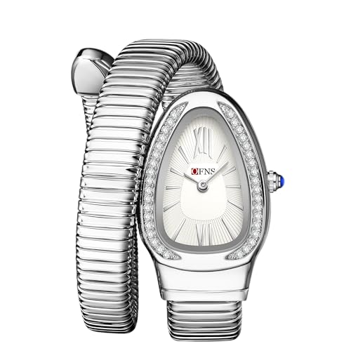 Forrader Damen-Armbanduhr – einzigartiges Design, Schlangenform, Armbanduhr, modische Damen-Quarz-Armbanduhr von Forrader