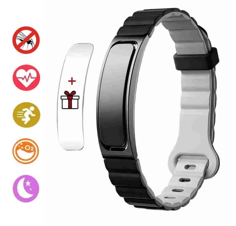 Forrlite Armband Armband, Smartarmband Armband IP68 Intelligentes (Paararmbänder Intelligentes Sensorarmband, Fitnessuhr Tracker mit Schlafmonitor/Blutdruck/Herzfrequenz), lP68 wasserdicht, für iOS& Android von Forrlite