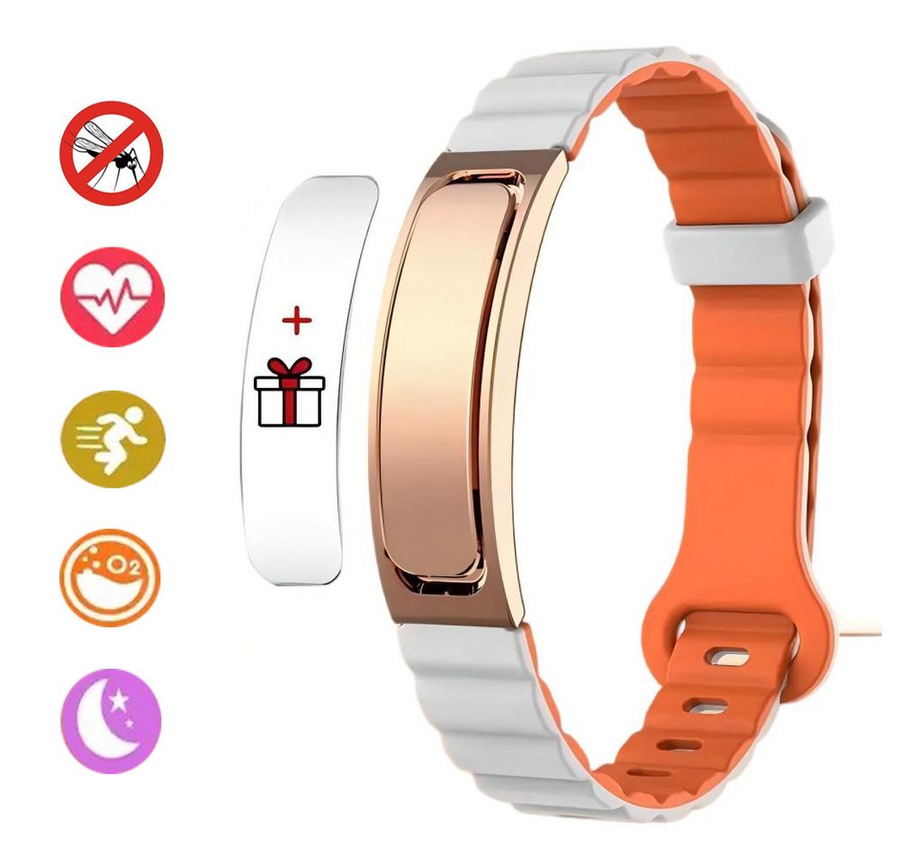 Forrlite Armband Armband, Smartarmband Armband IP68 Intelligentes (Paararmbänder Intelligentes Sensorarmband, Fitnessuhr Tracker mit Schlafmonitor/Blutdruck/Herzfrequenz), lP68 wasserdicht, für iOS& Android von Forrlite