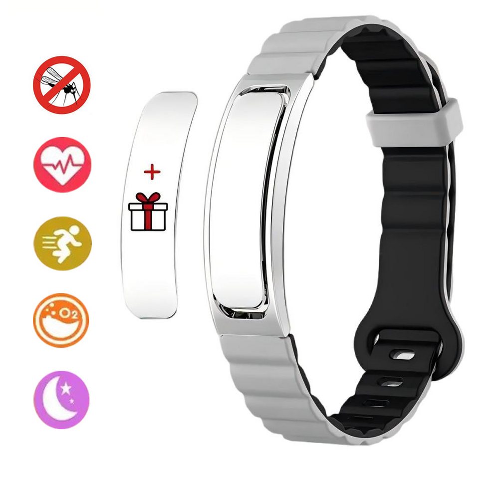 Forrlite Armband Armband, Smartarmband Armband IP68 Intelligentes (Paararmbänder Intelligentes Sensorarmband, Fitnessuhr Tracker mit Schlafmonitor/Blutdruck/Herzfrequenz), lP68 wasserdicht, für iOS& Android von Forrlite