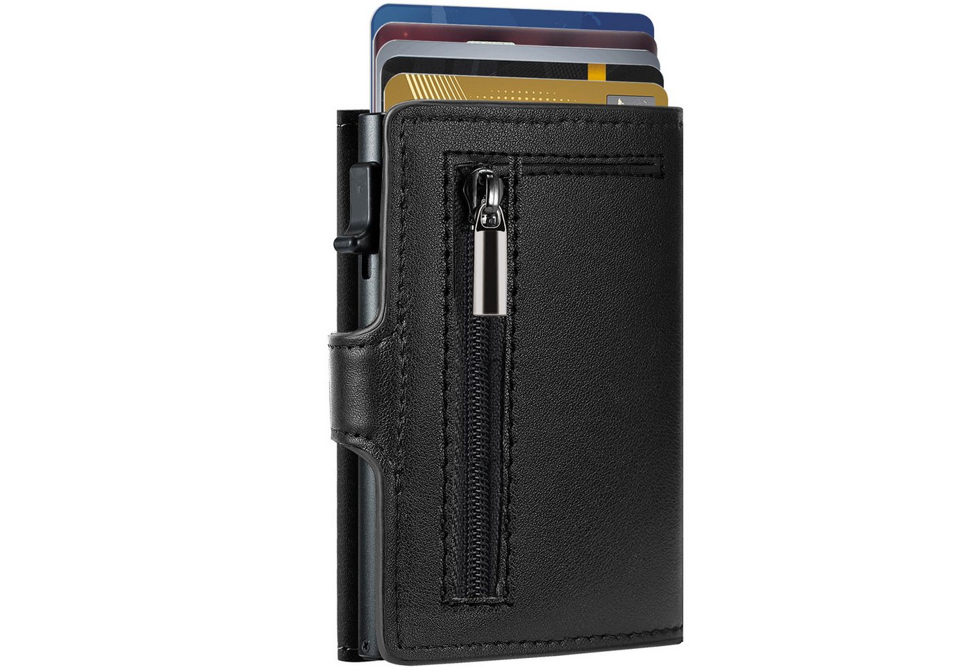 Forrlite Geldbörse Geldbeutel Herren Slim Wallet mit RFID-Schutz (Premium Leder Portemonnaie Herren mit Münzfach, Tragbar und Langlebig Brieftasche Herren), Mini Kreditkartenetui Kartenetui Männer) von Forrlite