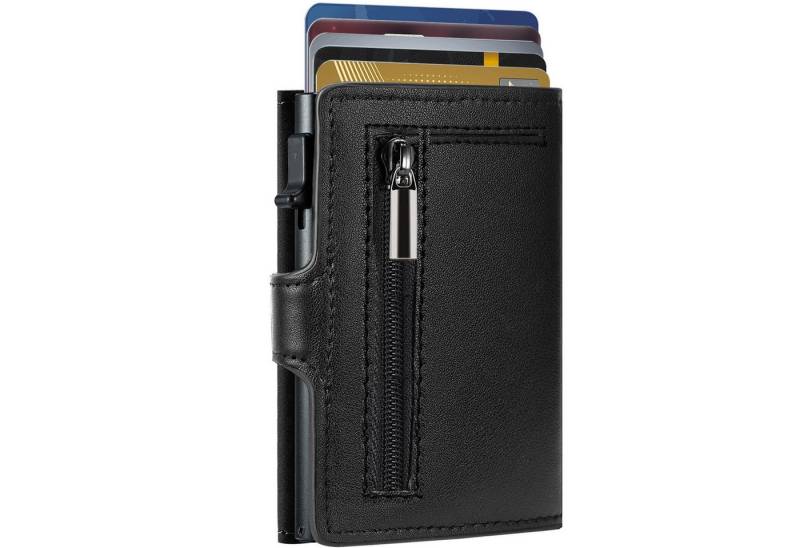 Forrlite Geldbörse Geldbeutel Herren Slim Wallet mit RFID-Schutz (Premium Leder Portemonnaie Herren mit Münzfach, Tragbar und Langlebig Brieftasche Herren), Mini Kreditkartenetui Kartenetui Männer) von Forrlite