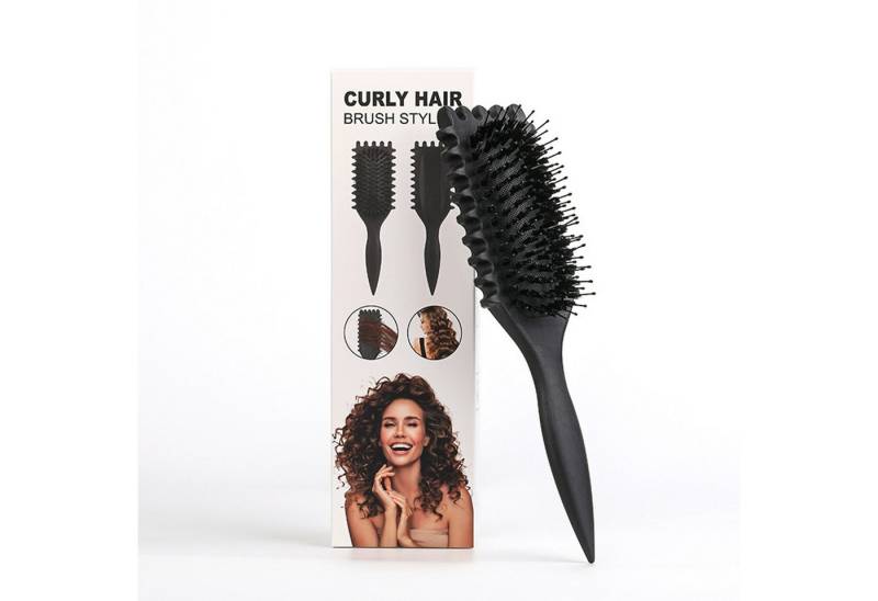 Forrlite Haarbürsten-Set Curl Hair Brush, Lockenbürste,Curl Define Styling Brush, Curl Define Stylingbürste,Wildschweinborsten Haarbürste,Haarbürste zum Entwirren für Frauen Forrlite Haarbürsten-Set Curl Hair Brush, Lockenbürste,Curl Define Styling Brush, Curl Define Stylingbürste,Wildschweinborsten Haarbürste,Haarbürste zum Entwirren für Frauen von Forrlite