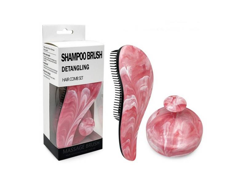 Forrlite Haarbürsten-Set Kopfhaut Massagebürste Shampoo Bürste,Silikon shampoo haarbürste, scalp massager zum Peeling und zur Stimulierung des Haarwachstums, Schuppenreduktion, Kopfmassage [nass & trocken] von Forrlite
