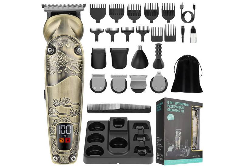 Forrlite Haarschneider Haarschneidemaschine Set Profi Haarschneider Herren, 8 in 1 Präzisionstrimmer Barttrimmer,Bartschneider Rasierer Herren Forrlite Haarschneider Haarschneidemaschine Set Profi Haarschneider Herren, 8 in 1 Präzisionstrimmer Barttrimmer,Bartschneider Rasierer Herren von Forrlite