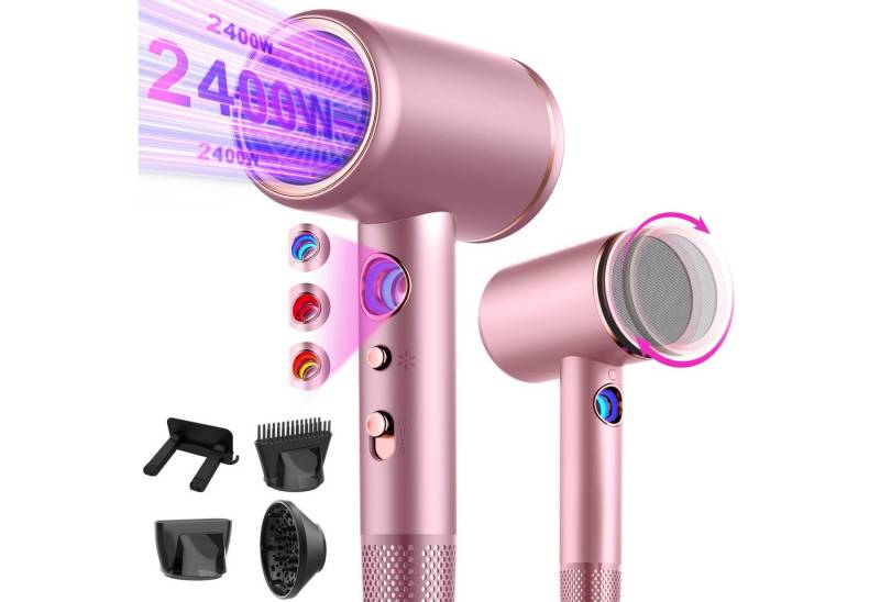 Forrlite Haartrockner Haartrockner,Föhn Ionen mit Diffusor 2400W AC Motor, 2400 W, 3 Stylingdüsen Klappbar Faltbarer Professional Ionen Haartrockner Forrlite Haartrockner Haartrockner,Föhn Ionen mit Diffusor 2400W AC Motor, 2400 W, 3 Stylingdüsen Klappbar Faltbarer Professional Ionen Haartrockner von Forrlite