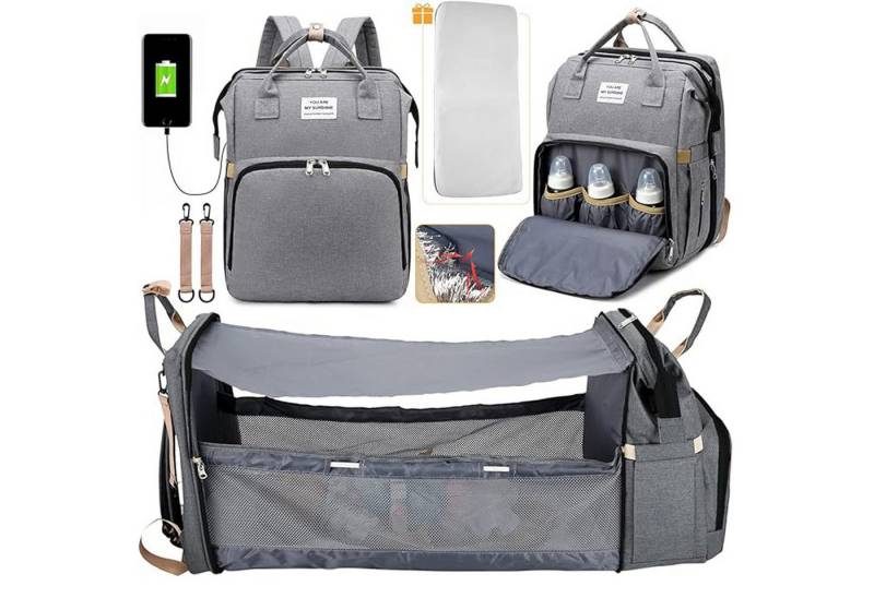 Forrlite Wickelrucksack Baby Wickelrucksack, Wickeltasche Multifunktions Reise Rucksack von Forrlite