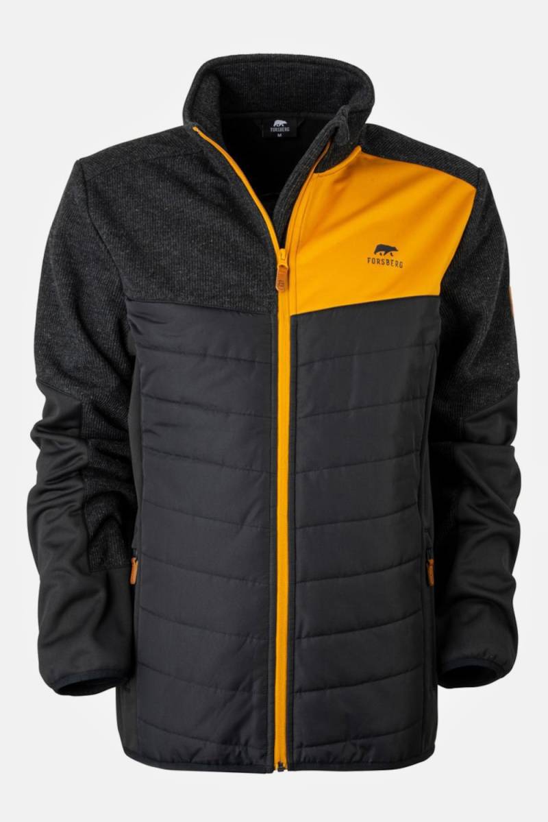 Große Größen Aeresmann Strickfleecejacke, Herren, schwarz, Größe: XXL, Polyester/Synthetische Fasern, Forsberg von Forsberg