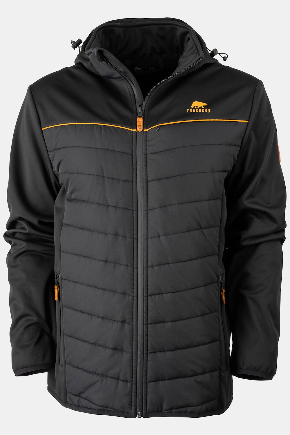 Große Größen Alruut III Hybridjacke, Herren, schwarz, Größe: L, Polyester, Forsberg von Forsberg