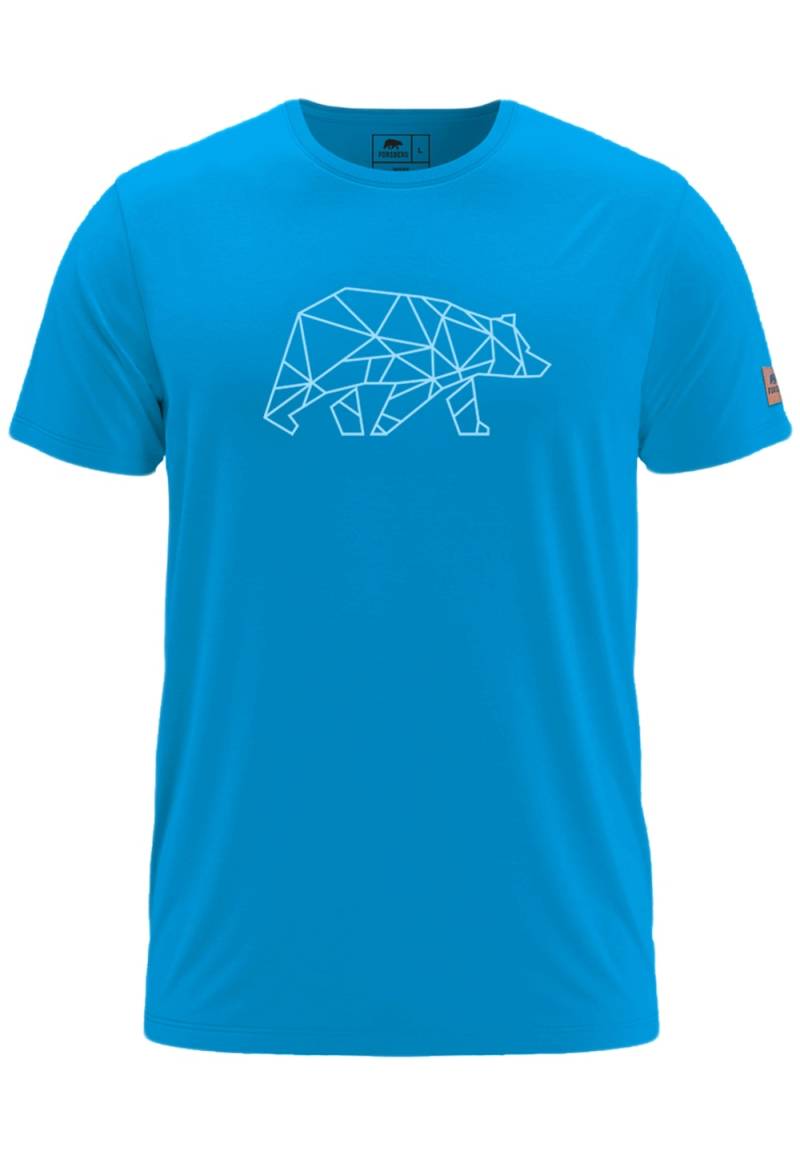 Große Größen FORSBERG Finnson T-Shirt mit Brustlogo, Herren, blau, Größe: 4XL, Baumwolle, Forsberg von Forsberg