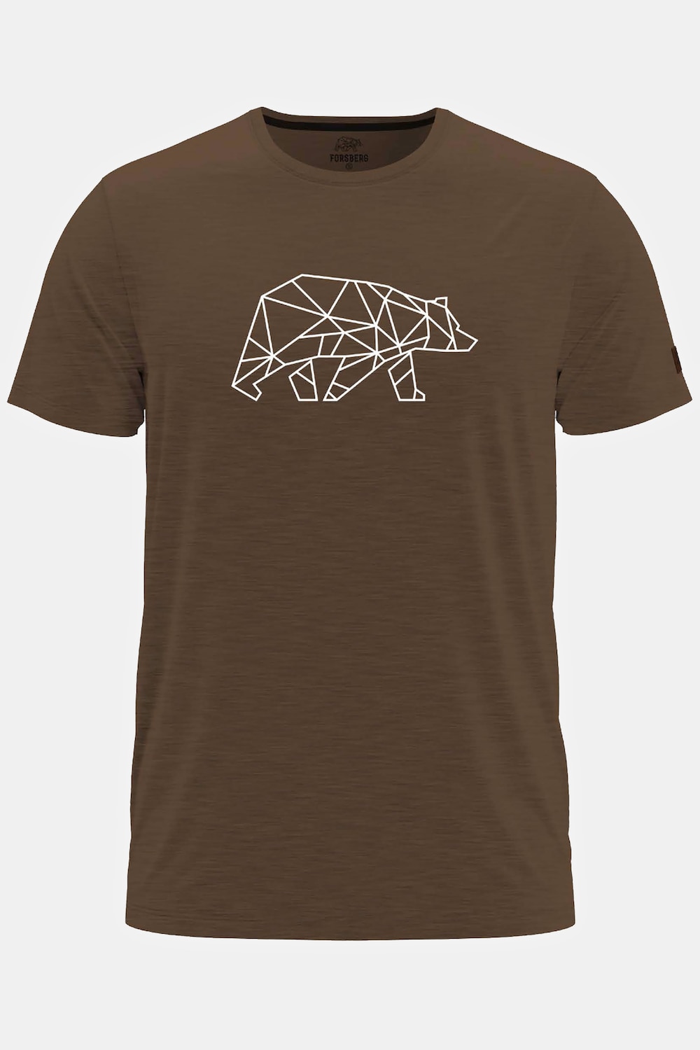Große Größen FORSBERG Finnson T-Shirt mit Brustlogo, Herren, braun, Größe: 3XL, Baumwolle, Forsberg von Forsberg