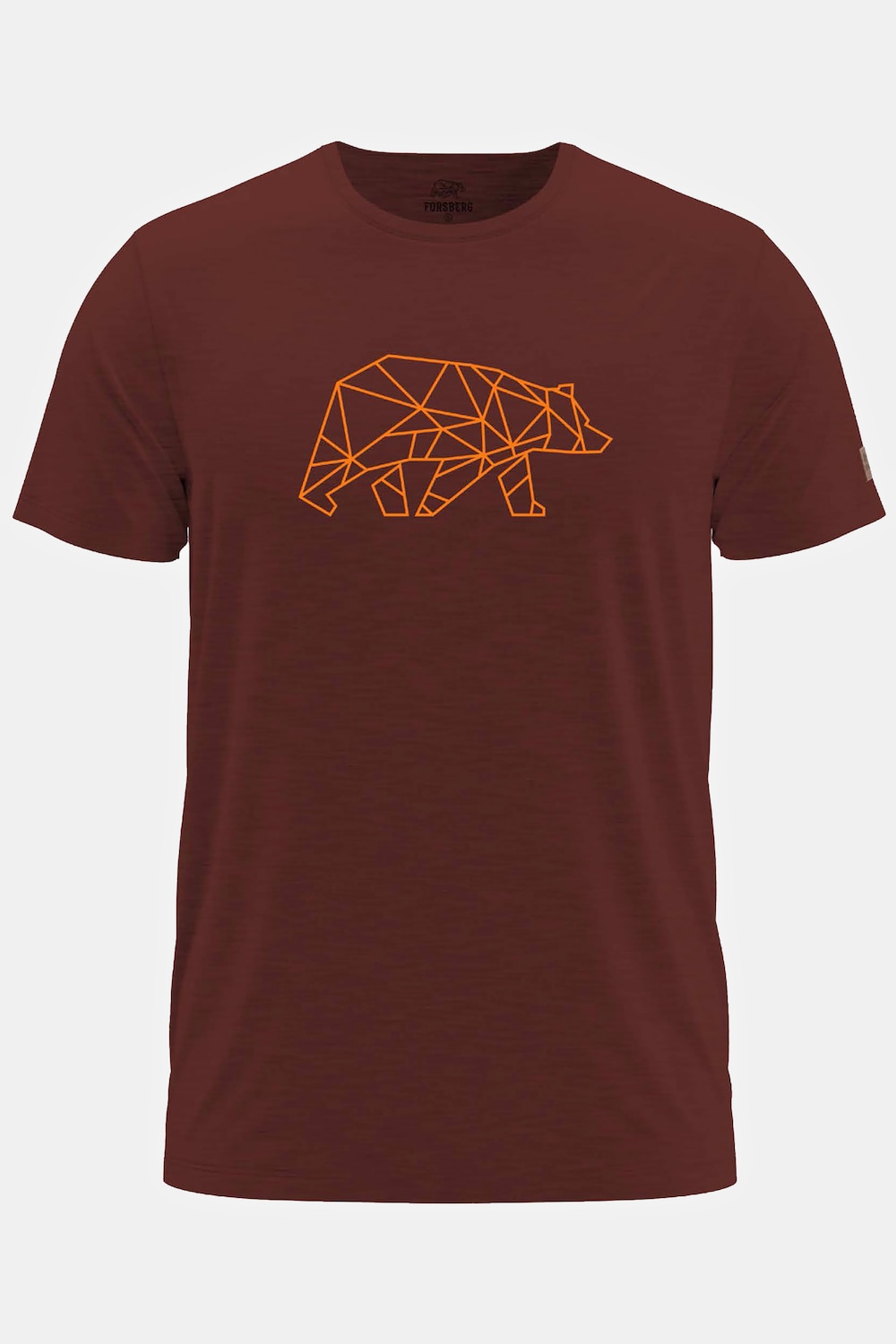 Große Größen FORSBERG Finnson T-Shirt mit Brustlogo, Herren, rot, Größe: XL, Baumwolle, Forsberg von Forsberg