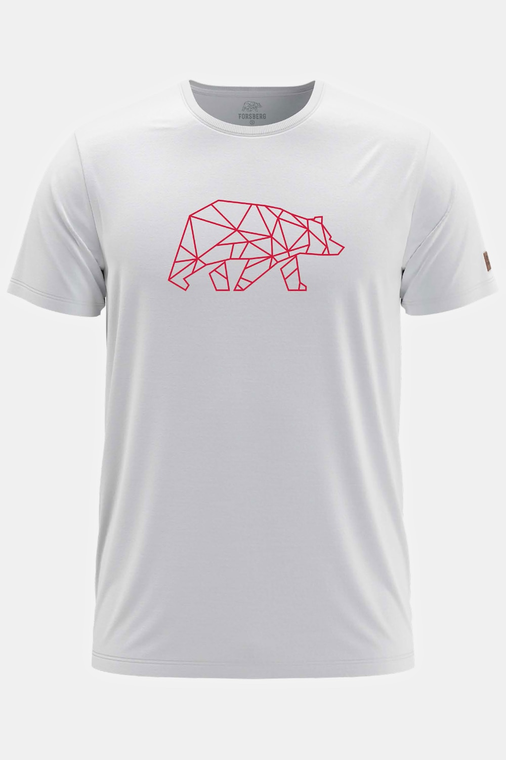 Große Größen FORSBERG Finnson T-Shirt mit Brustlogo, Herren, weiß, Größe: XL, Baumwolle, Forsberg von Forsberg