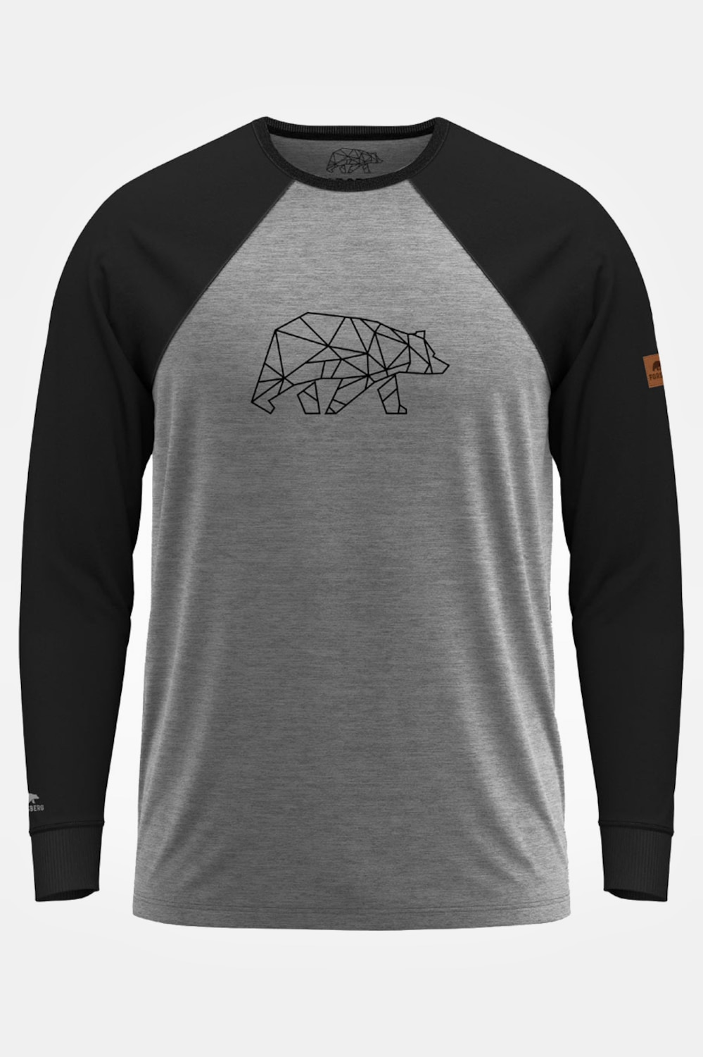 Große Größen FORSBERG Raglar Longsleeve, Herren, schwarz, Größe: XXL, Baumwolle/Viskose, Forsberg von Forsberg